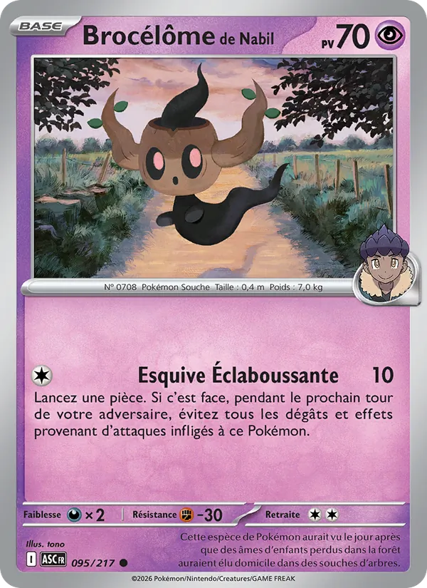 Carte Brocélôme de Nabil de l'extension Héros Transcendants, numéro 095/217