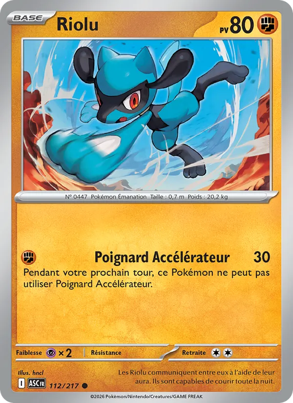Carte Riolu de l'extension Héros Transcendants, numéro 112/217