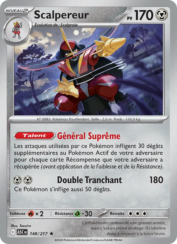 Carte Scalpereur de l'extension Héros Transcendants, numéro 148/217