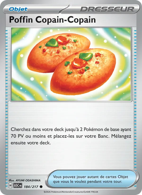 Carte Poffin Copain-Copain de l'extension Héros Transcendants, numéro 184/217
