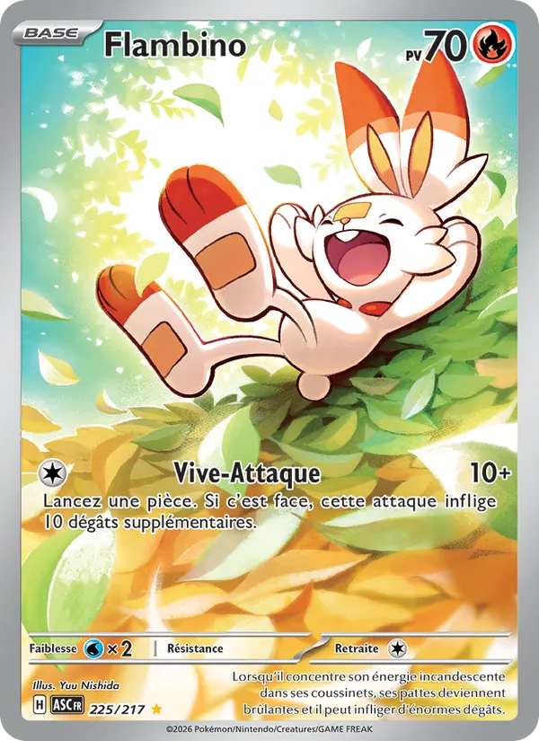 Carte Flambino de l'extension Héros Transcendants, numéro 225/217
