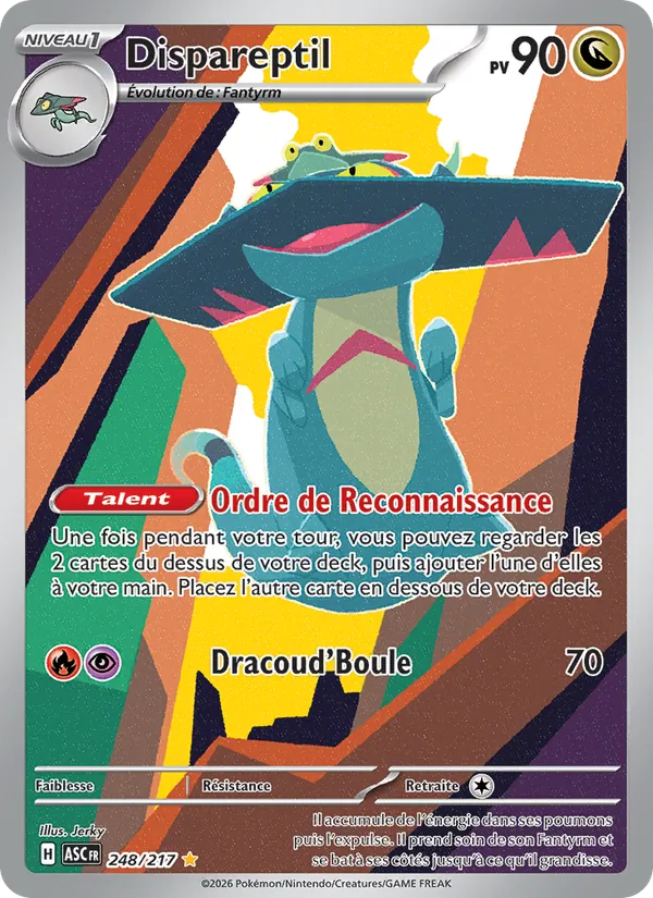 Carte Dispareptil de l'extension Héros Transcendants, numéro 248/217