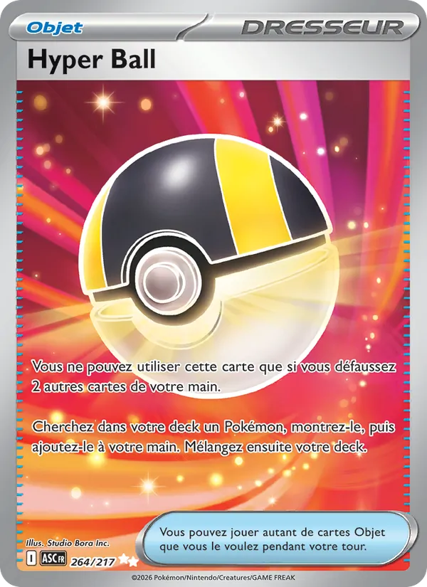 Carte Hyper Ball de l'extension Héros Transcendants, numéro 264/217