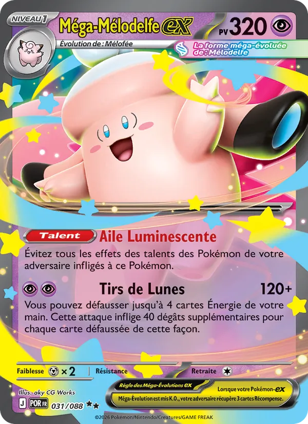 Carte Méga-Mélodelfe-ex de l'extension Équilibre Parfait, numéro 031/88