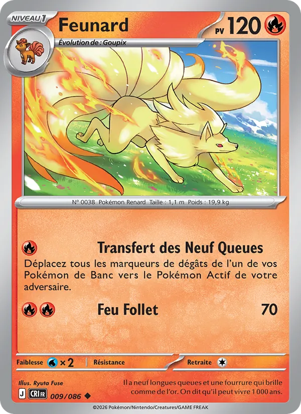 Carte Feunard de l'extension Chaos Ascendant, numéro 009/86