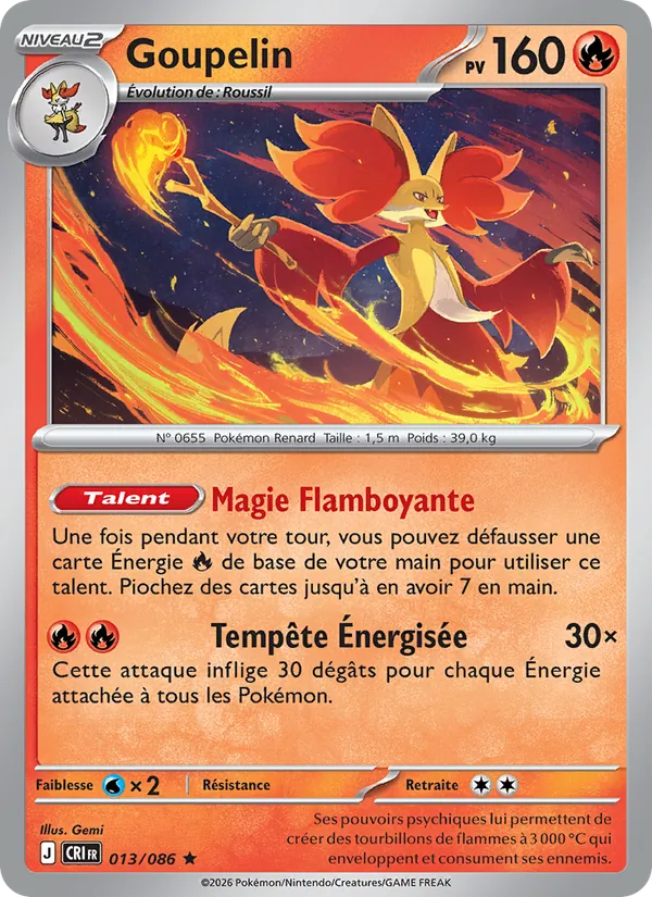 Carte Goupelin de l'extension Chaos Ascendant, numéro 013/86