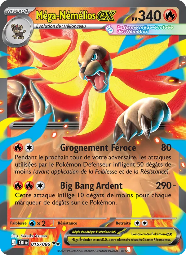Carte Méga-Némélios-ex de l'extension Chaos Ascendant, numéro 015/86