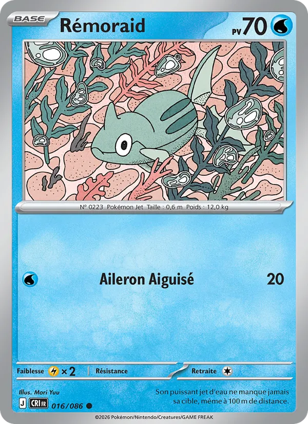 Carte Rémoraid de l'extension Chaos Ascendant, numéro 016/86