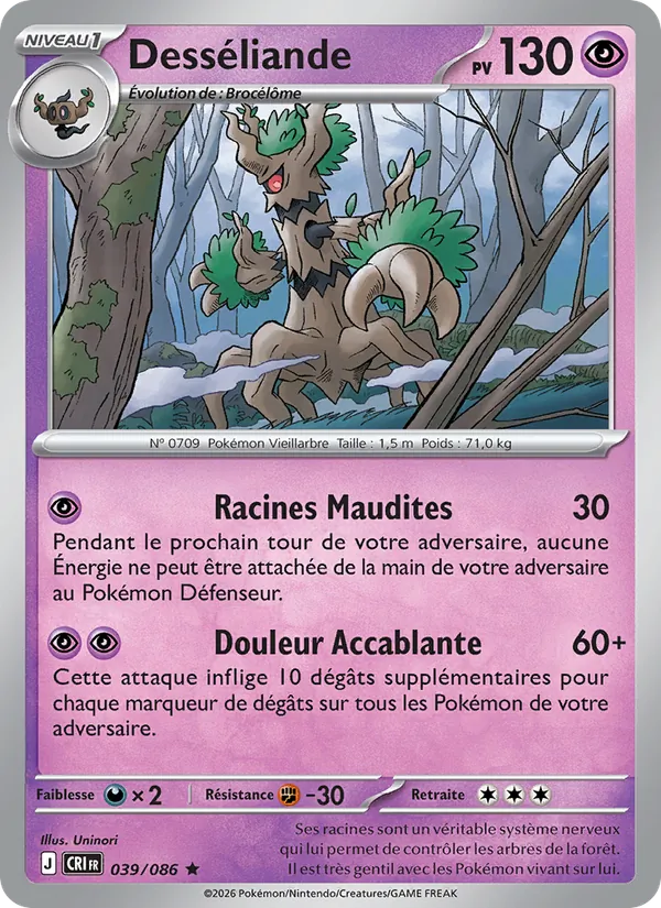Carte Desséliande de l'extension Chaos Ascendant, numéro 039/86
