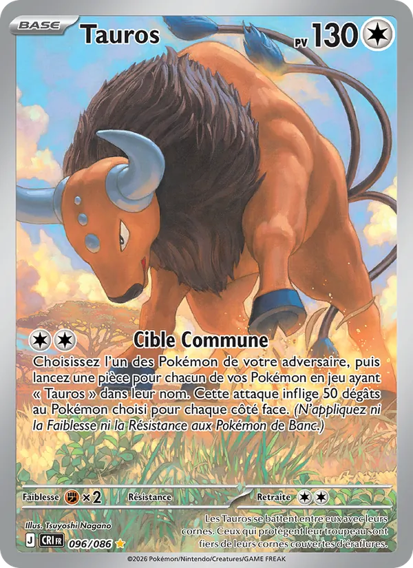 Carte Tauros de l'extension Chaos Ascendant, numéro 096/86