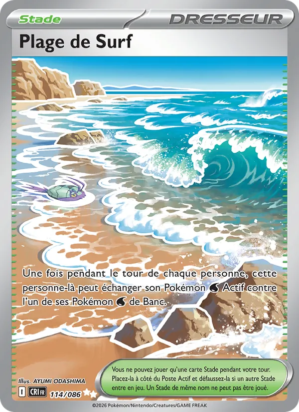 Carte Plage de Surf de l'extension Chaos Ascendant, numéro 114/86