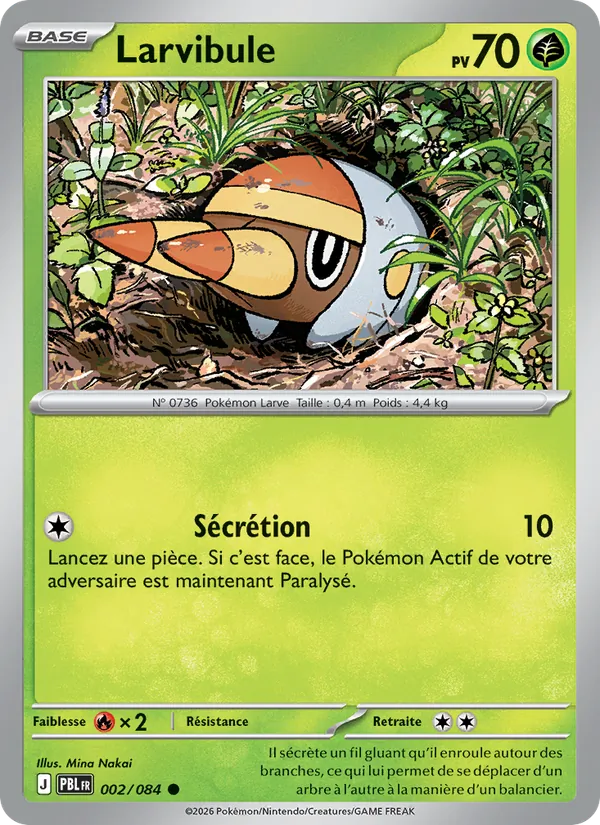 Carte Larvibule de l'extension Nuit Noire, numéro 002/84
