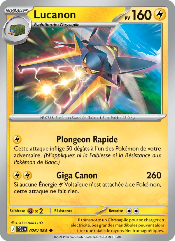 Carte Lucanon de l'extension Nuit Noire, numéro 026/84