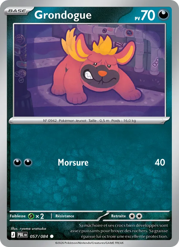 Carte Grondogue de l'extension Nuit Noire, numéro 057/84