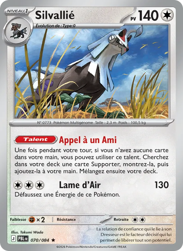 Carte Silvallié de l'extension Nuit Noire, numéro 070/84