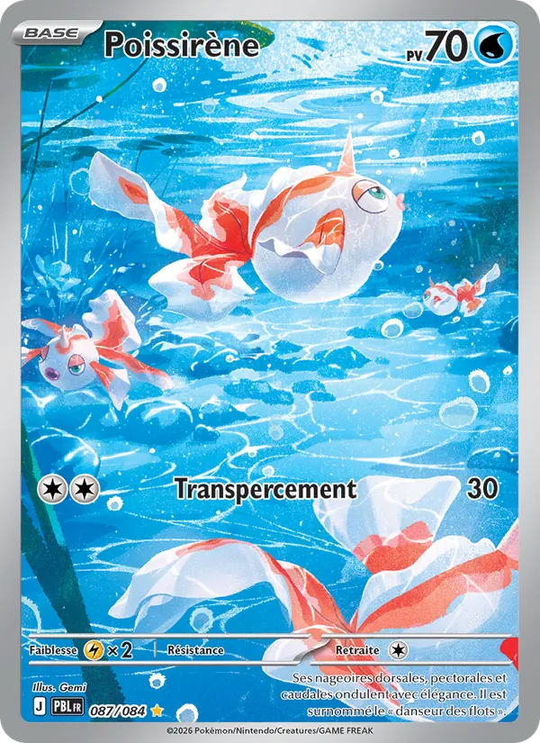 Carte Poissirène de l'extension Nuit Noire, numéro 087/84