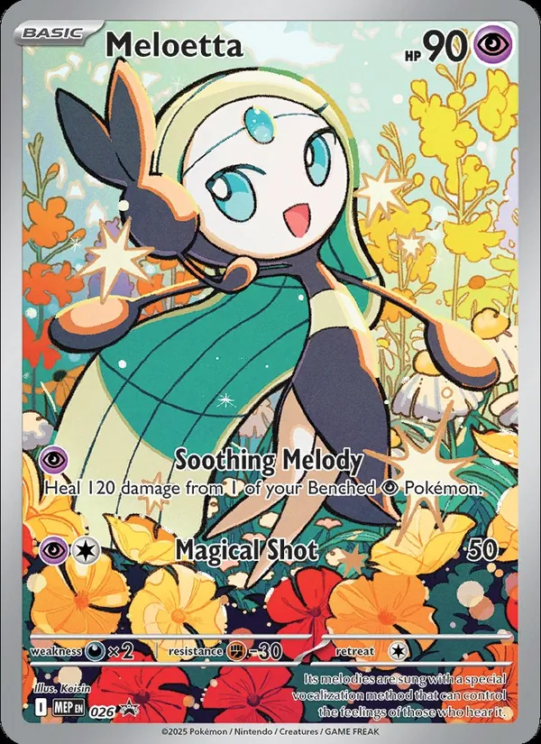 Carte Meloetta de l'extension MEP Black Star Promos, numéro 026