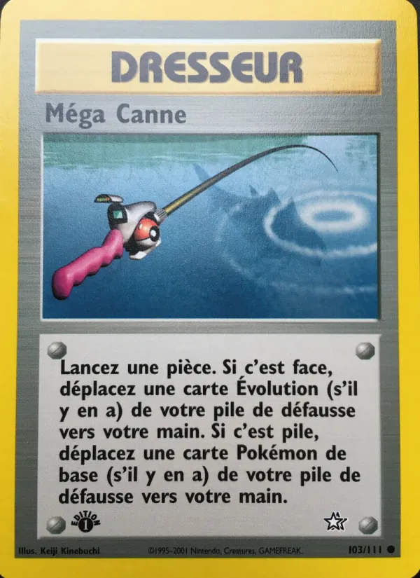 Carte Méga Canne de l'extension Neo Genesis, numéro 103/111
