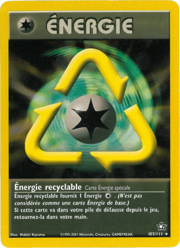 Carte Énergie recyclable de l'extension Neo Genesis, numéro 105/111