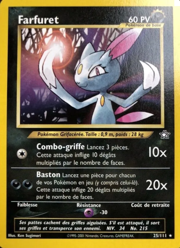 Carte Farfuret de l'extension Neo Genesis, numéro 25/111