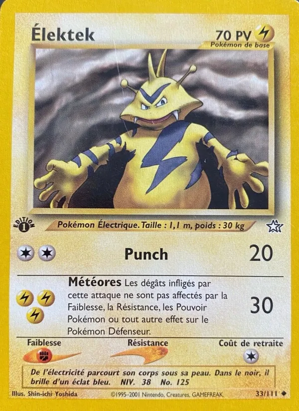 Carte Élektek de l'extension Neo Genesis, numéro 33/111