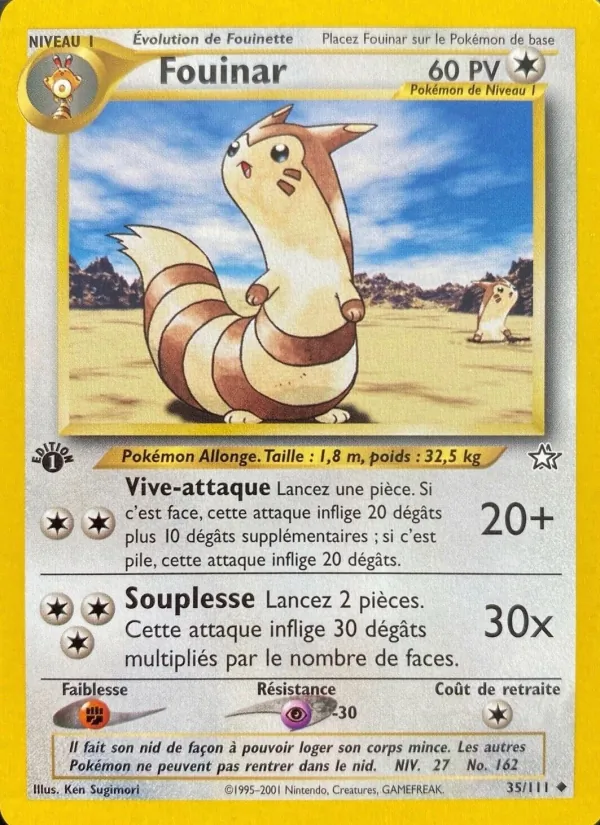 Carte Fouinar de l'extension Neo Genesis, numéro 35/111