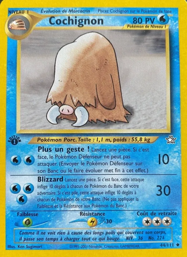 Carte Cochignon de l'extension Neo Genesis, numéro 44/111