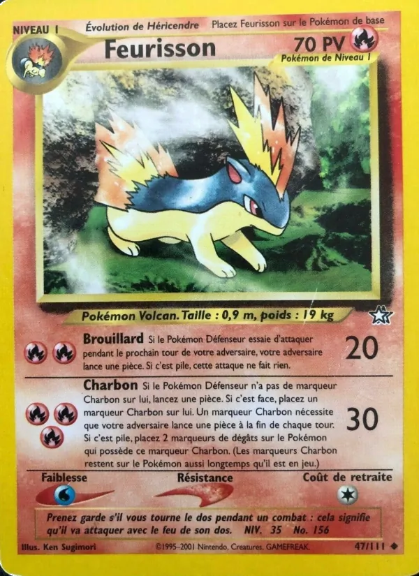 Carte Feurisson de l'extension Neo Genesis, numéro 47/111