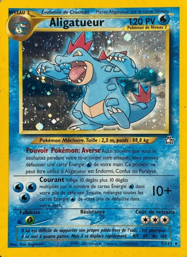 Carte Aligatueur de l'extension Neo Genesis, numéro 5/111