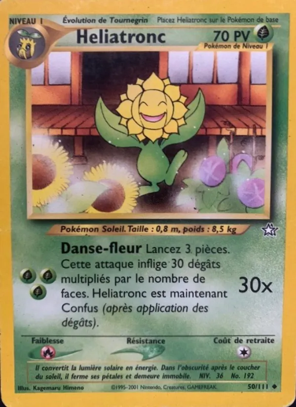 Carte Héliatronc de l'extension Neo Genesis, numéro 50/111