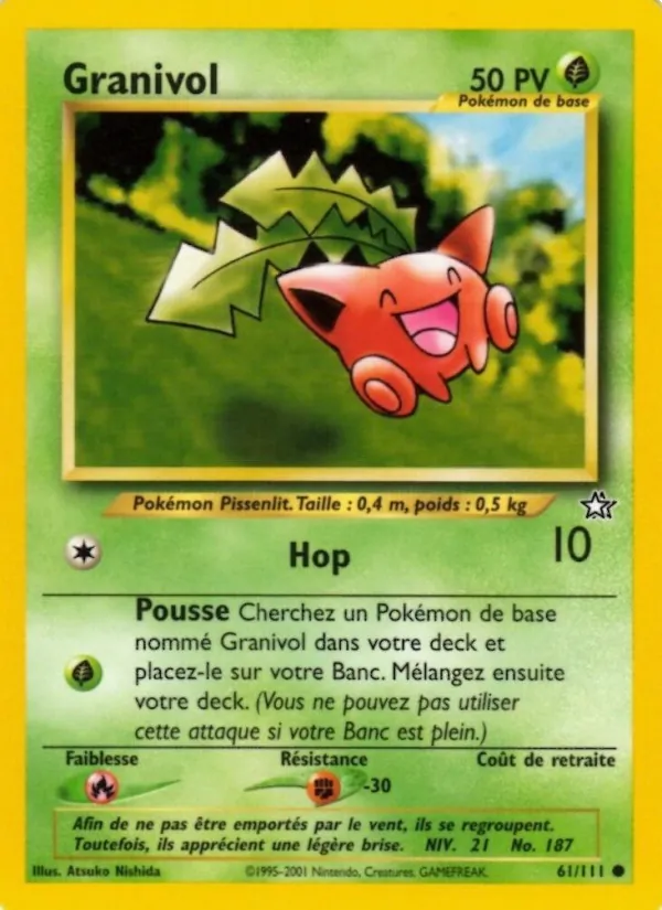 Carte Granivol de l'extension Neo Genesis, numéro 61/111