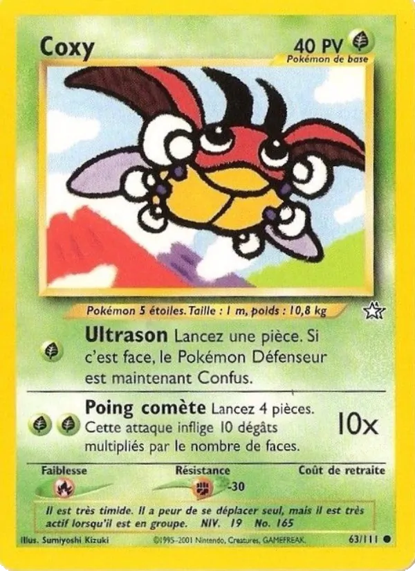 Carte Coxy de l'extension Neo Genesis, numéro 63/111