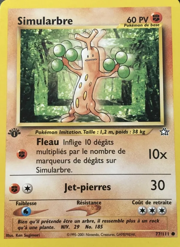 Carte Simularbre de l'extension Neo Genesis, numéro 77/111
