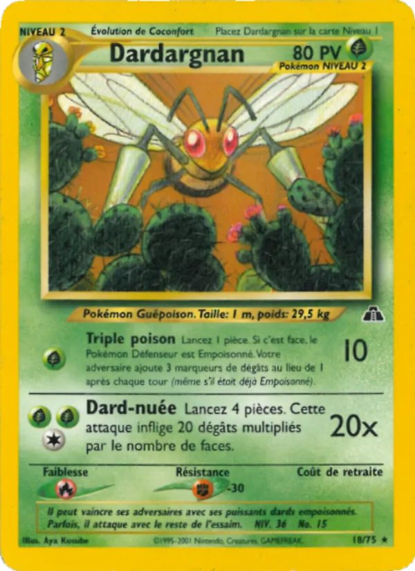 Carte Dardargnan de l'extension Neo Discovery, numéro 18/75