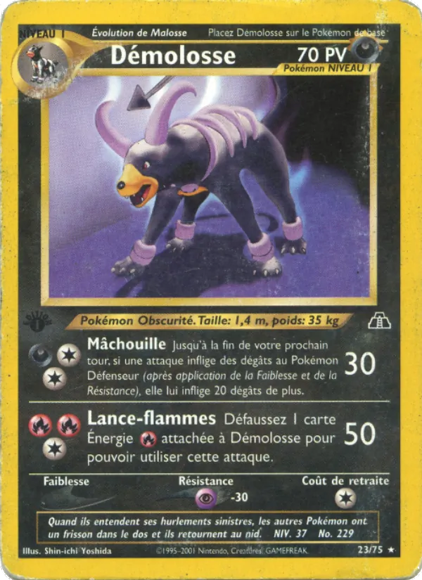 Carte Démolosse de l'extension Neo Discovery, numéro 23/75