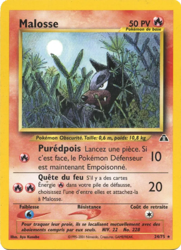 Carte Malosse de l'extension Neo Discovery, numéro 24/75