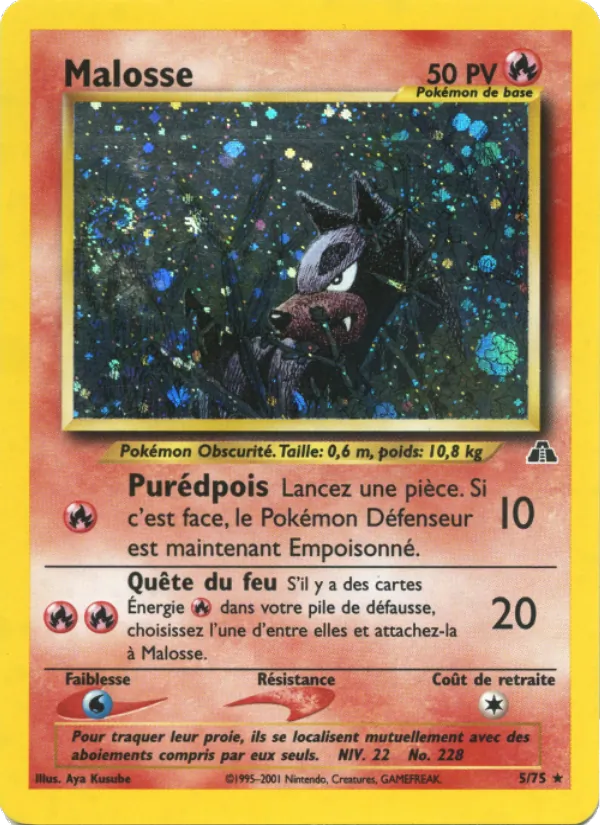 Carte Malosse de l'extension Neo Discovery, numéro 5/75