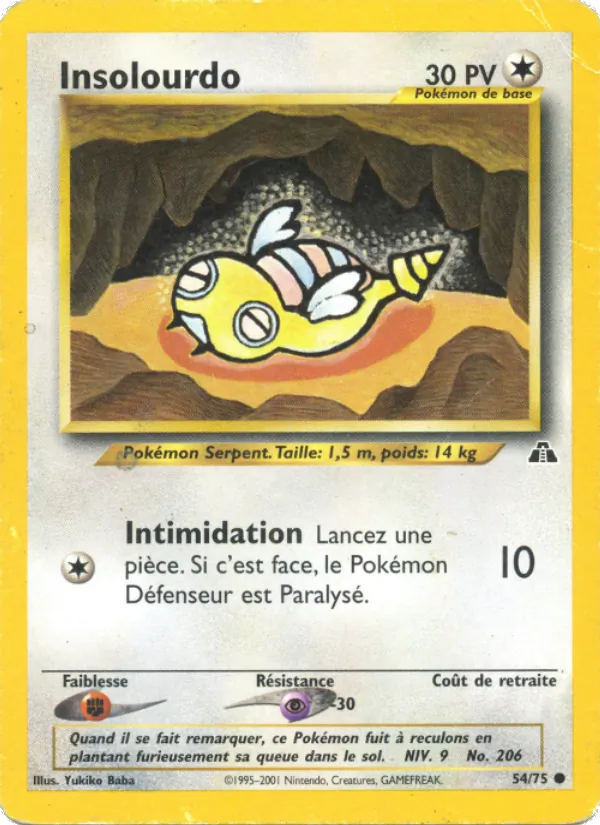 Carte Insolourdo de l'extension Neo Discovery, numéro 54/75