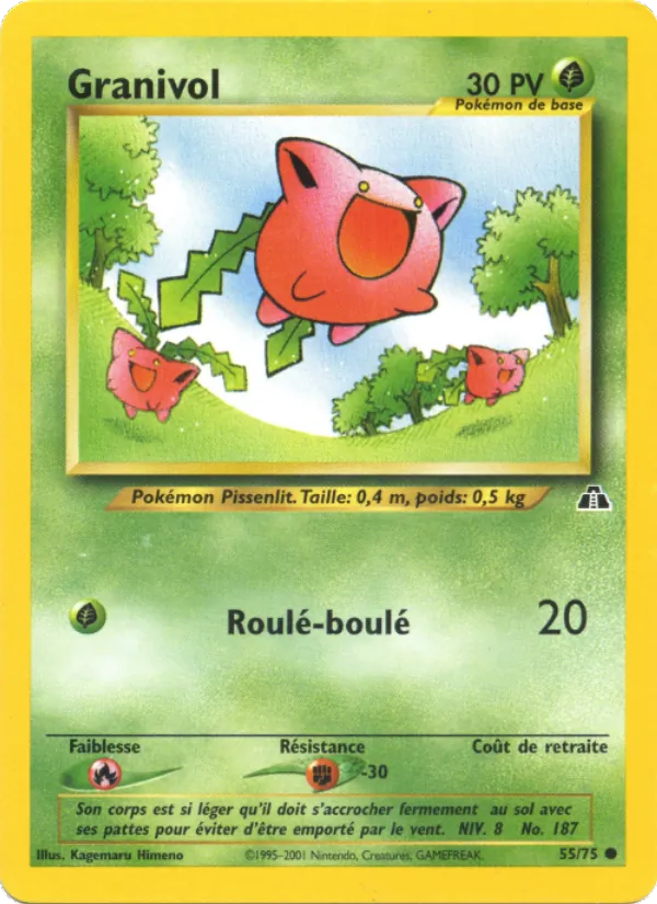 Carte Granivol de l'extension Neo Discovery, numéro 55/75