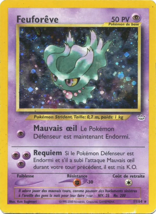Carte Feuforêve de l'extension Neo Revelation, numéro 11/64