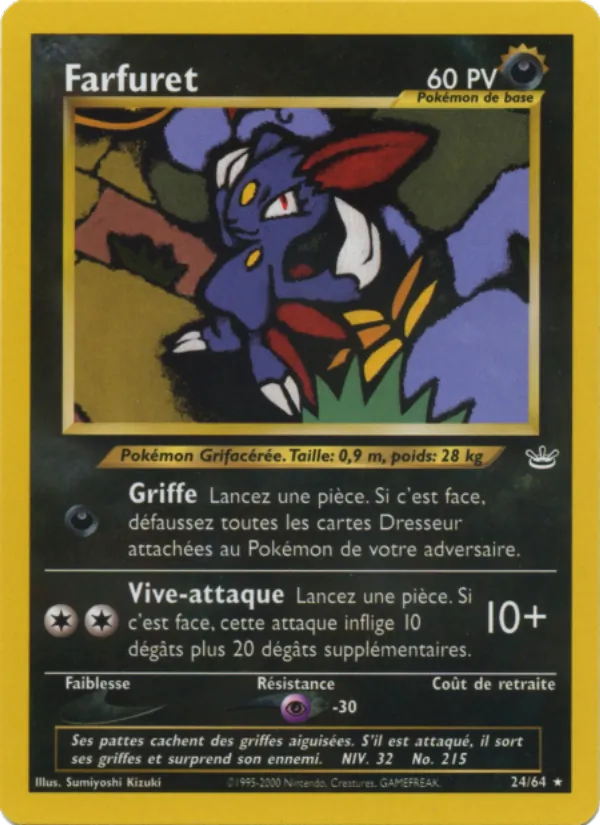 Carte Farfuret de l'extension Neo Revelation, numéro 24/64