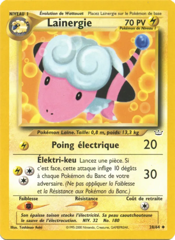 Carte Lainergie de l'extension Neo Revelation, numéro 28/64