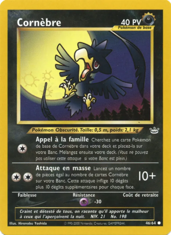 Carte Cornèbre de l'extension Neo Revelation, numéro 46/64