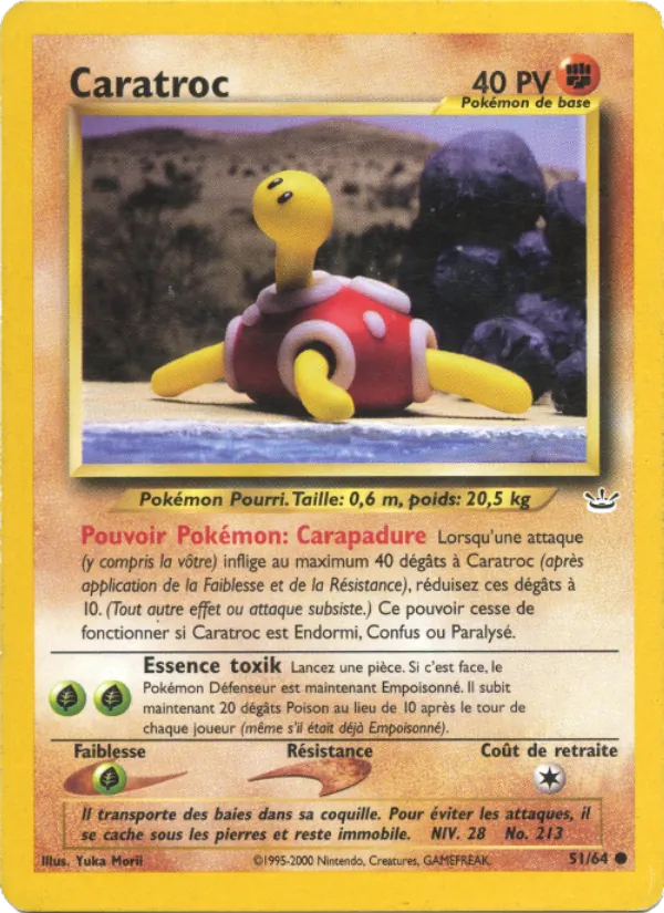 Carte Caratroc de l'extension Neo Revelation, numéro 51/64
