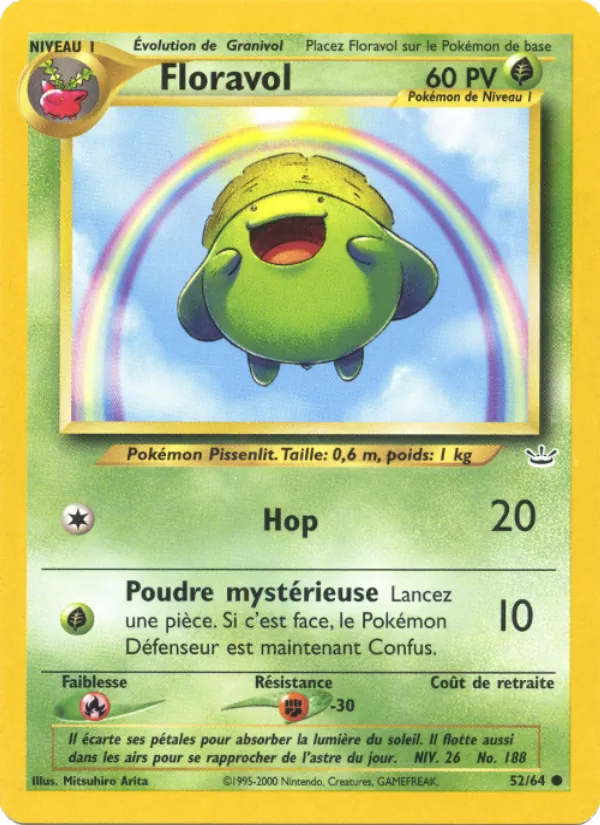 Carte Floravol de l'extension Neo Revelation, numéro 52/64