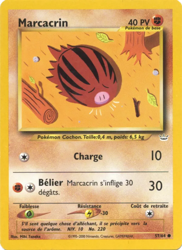 Carte Marcacrin de l'extension Neo Revelation, numéro 57/64