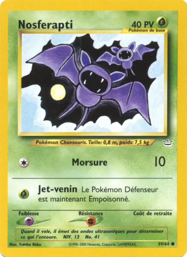 Carte Nosferapti de l'extension Neo Revelation, numéro 59/64