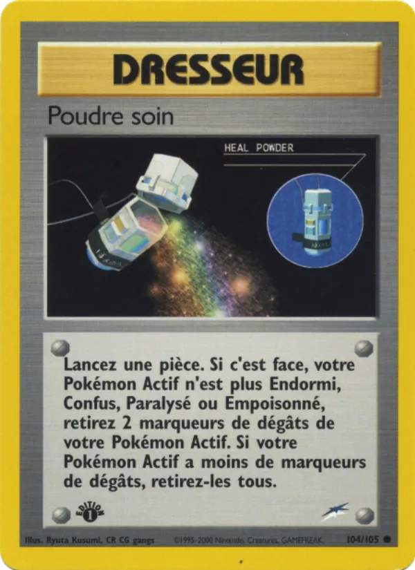 Carte Poudre soin de l'extension Neo Destiny, numéro 104/105
