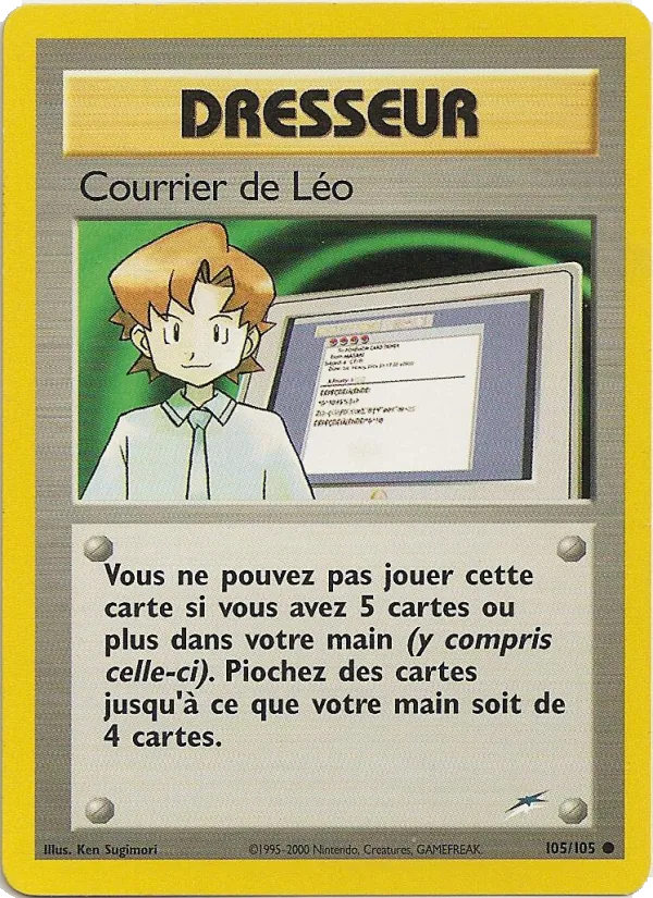 Carte Courrier de Léo de l'extension Neo Destiny, numéro 105/105