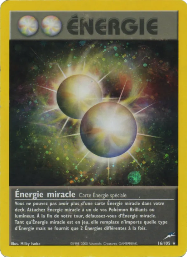 Carte Énergie miracle de l'extension Neo Destiny, numéro 16/105